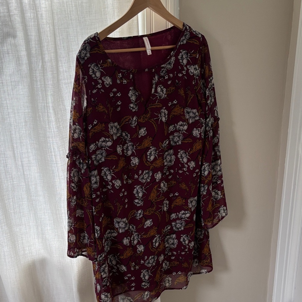 Xhilaration flower dress, size XL